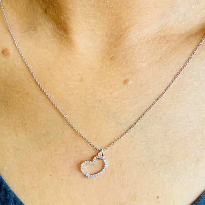 Diamond Heart Pendant Necklace