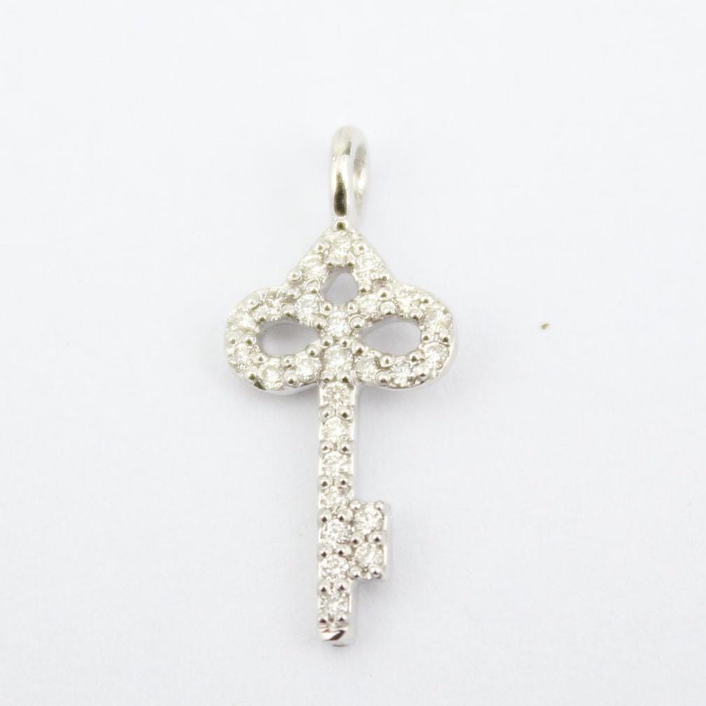 Key Natural Diamond Stacking Charm
