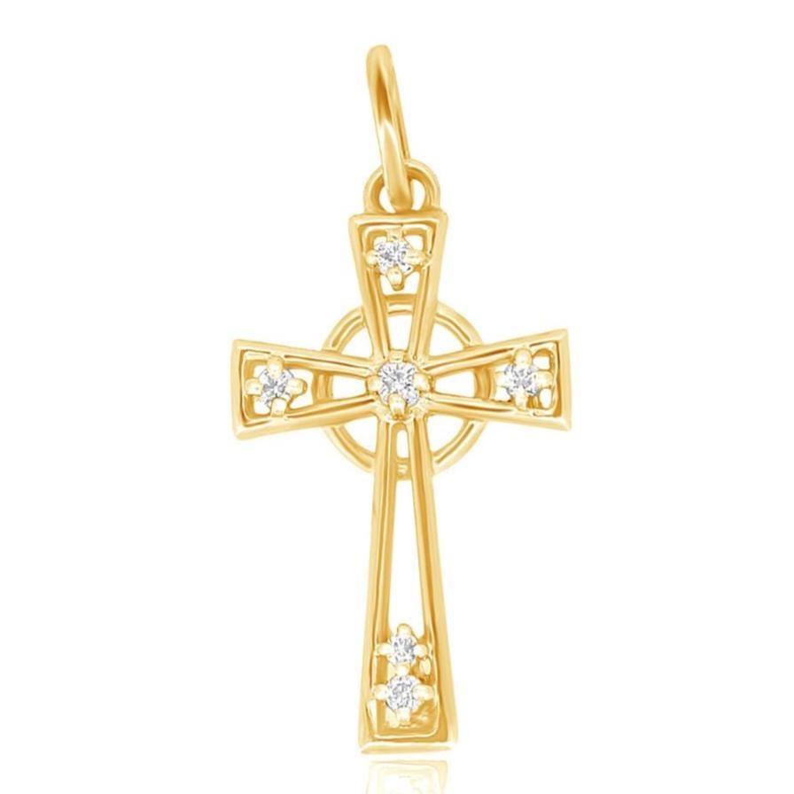Diamond Celtic Cross Pendant