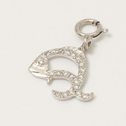 Fish Diamond Charm Pendant