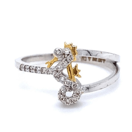Seahorse Natural Diamond Ring