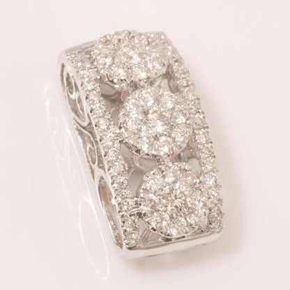 Circle Cluster Natural Diamond Pendant