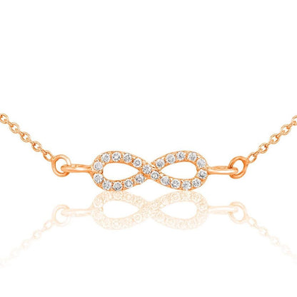 Infinity Charm Diamond Necklace