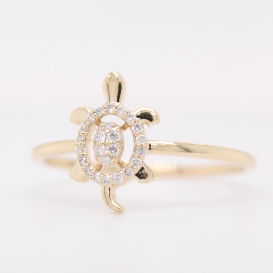 Turtle Diamond Ring