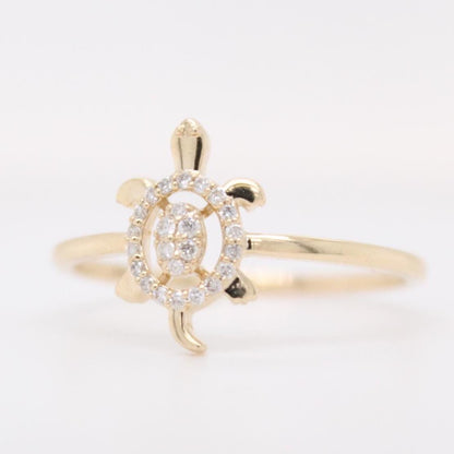 Turtle Diamond Ring