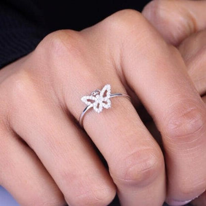 Butterfly Diamond Ring