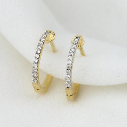 Small Diamond Plug Earrings