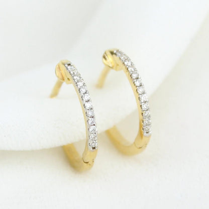 Small Diamond Plug Earrings