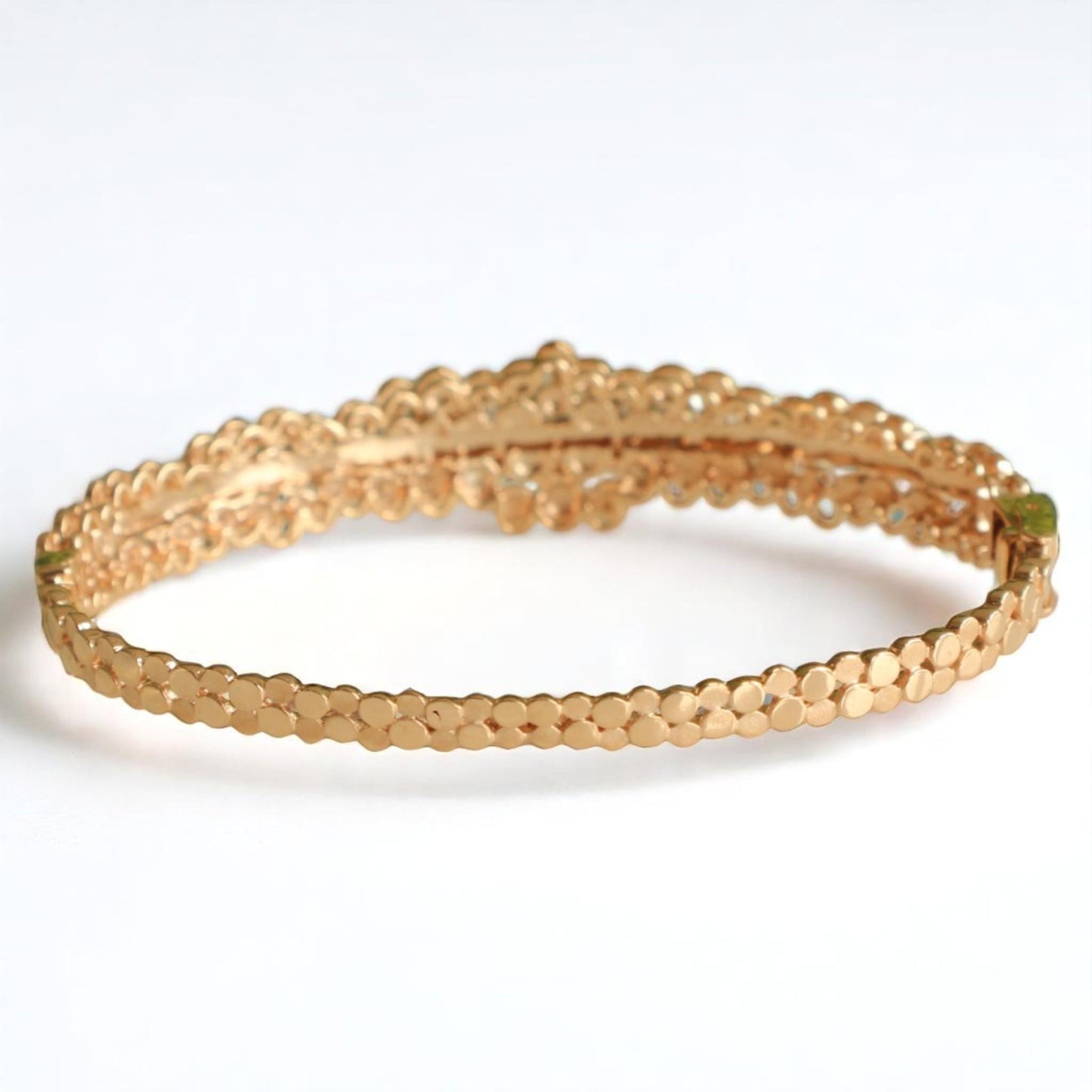 Cluster Natural Diamond Bangle Bracelet