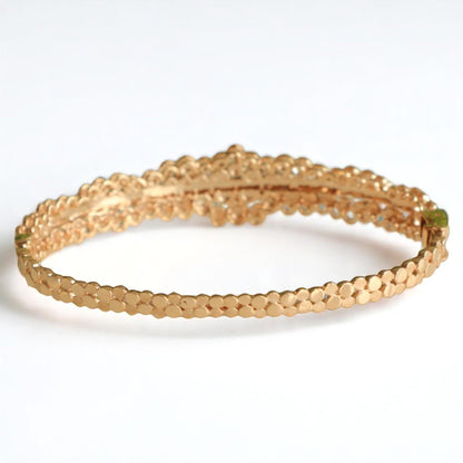 Cluster Natural Diamond Bangle Bracelet