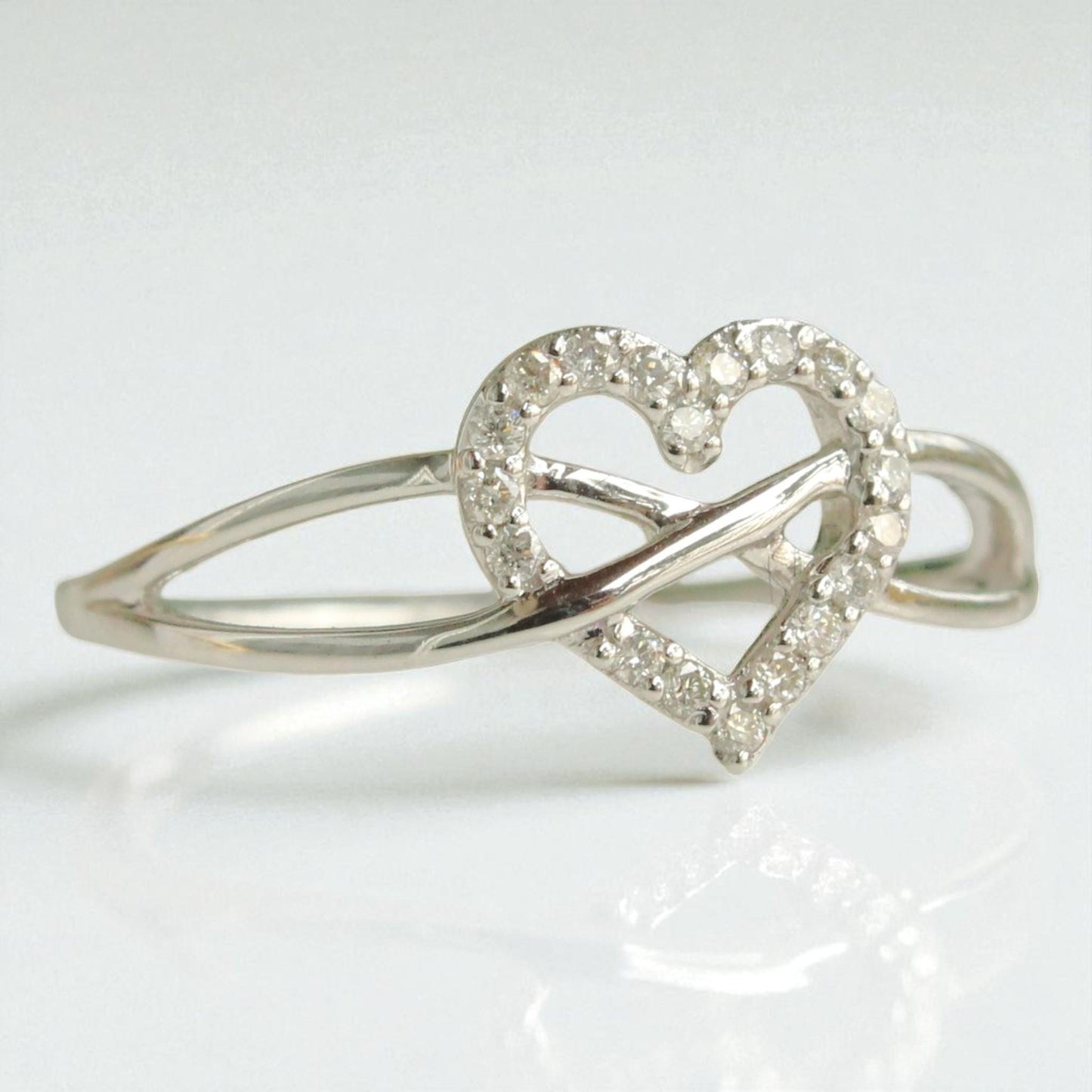 Heart Infinity Diamond Ring