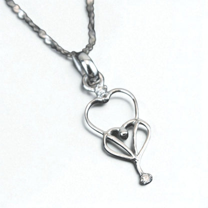 Heart Diamond Charm Pendant