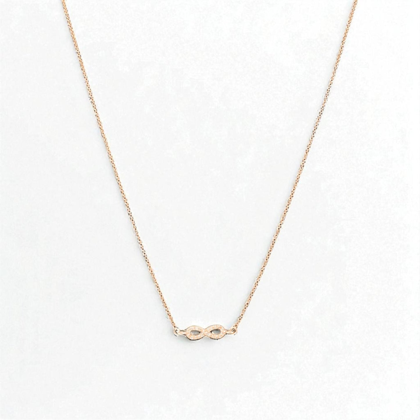 Infinity Charm Diamond Necklace
