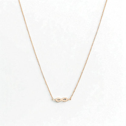 Infinity Charm Diamond Necklace