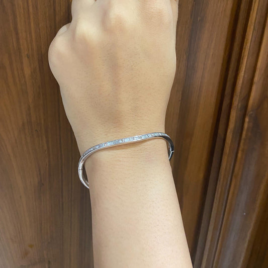 Baguette Natural Diamond Eternity Minimalistic Bracelet