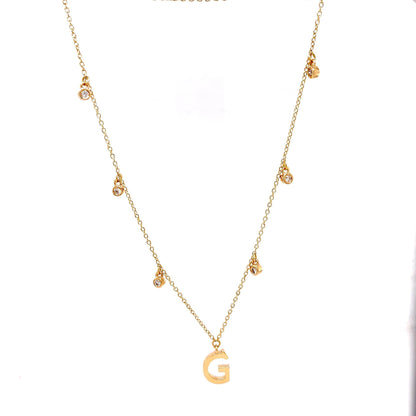 Personalized Initial Diamond Necklace