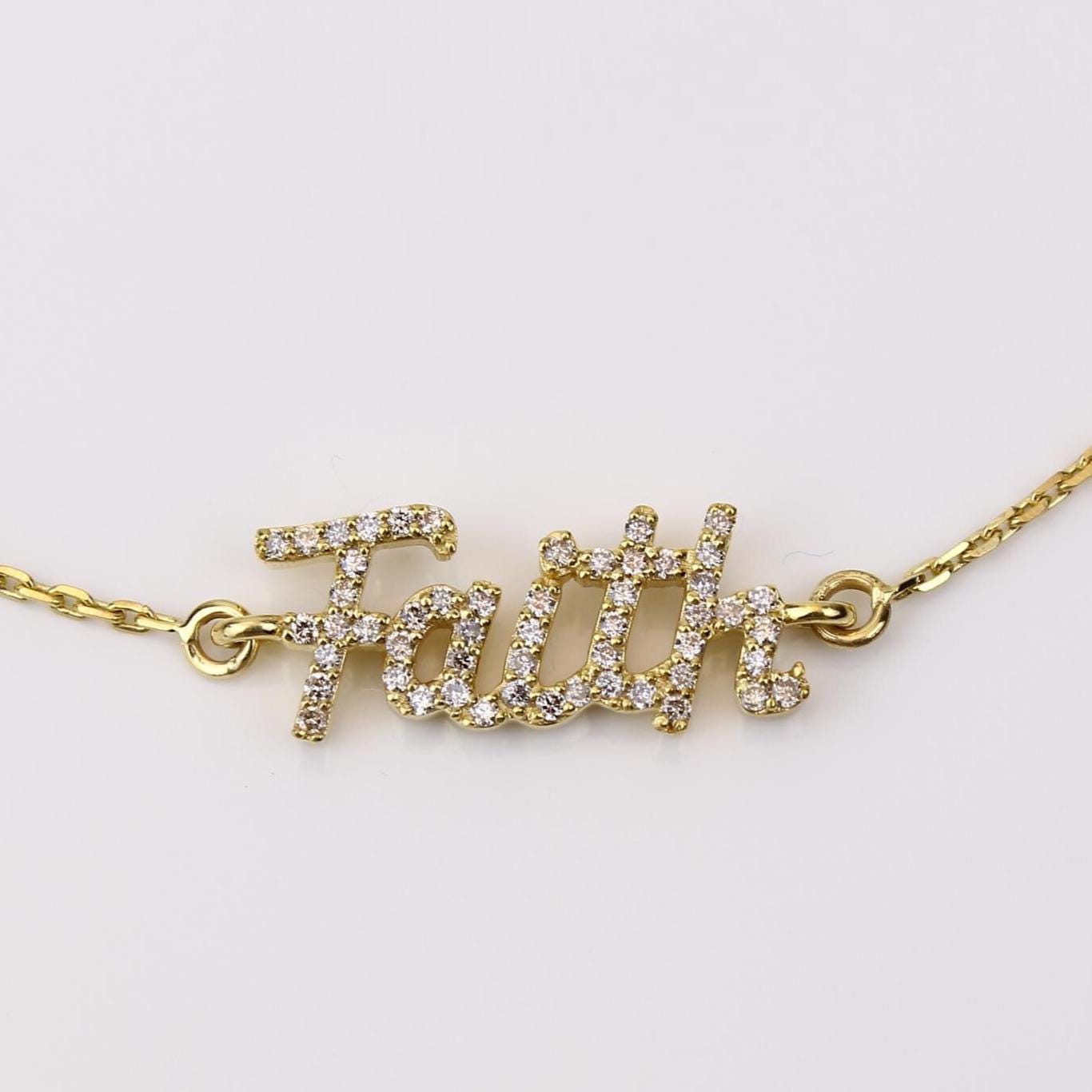 Faith Diamond Chain Bracelet