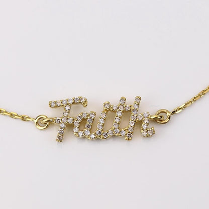 Faith Diamond Chain Bracelet