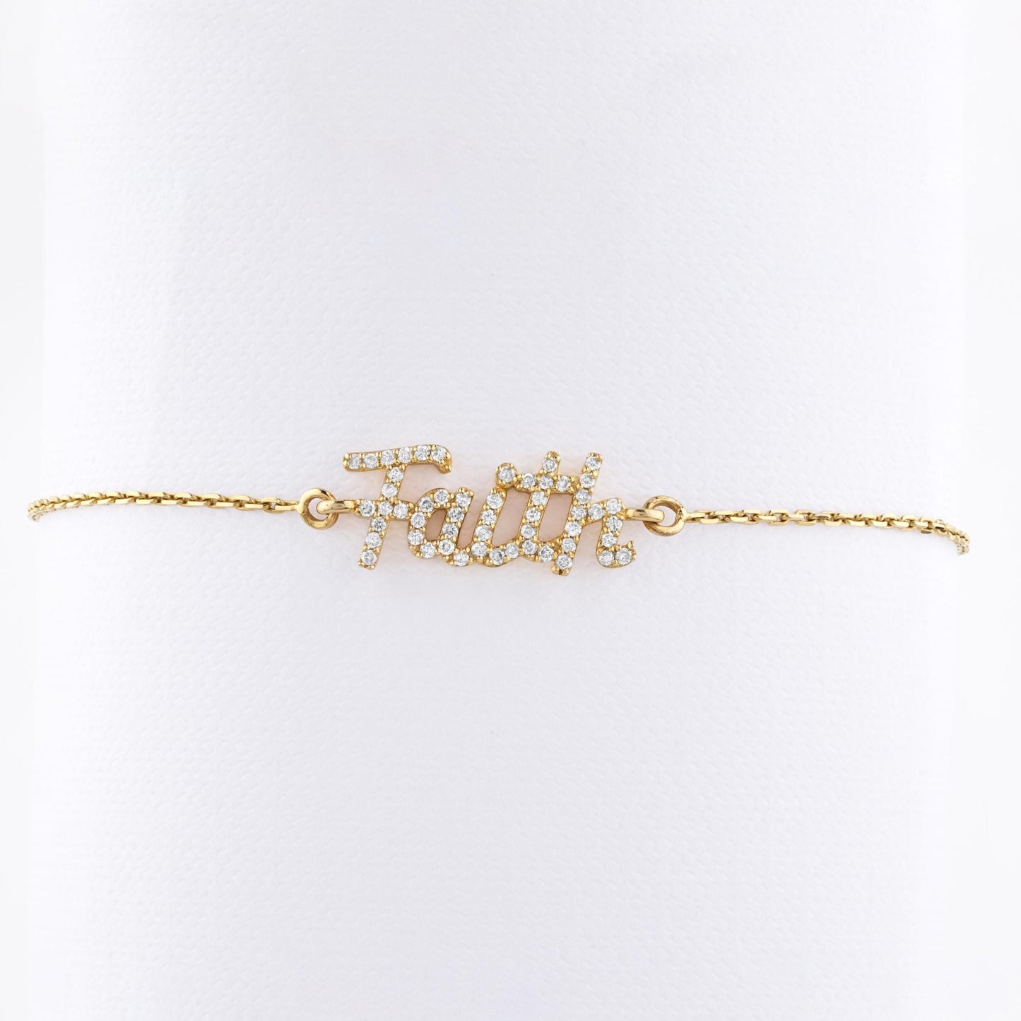 Faith Diamond Chain Bracelet