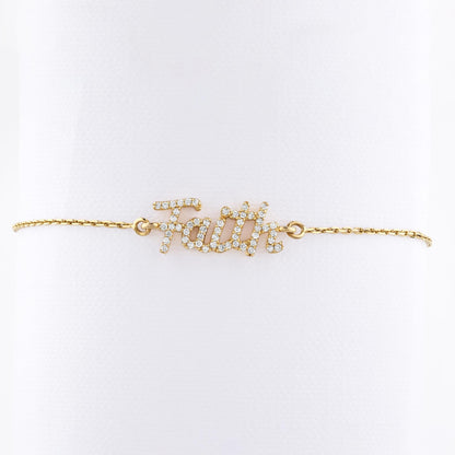 Faith Diamond Chain Bracelet