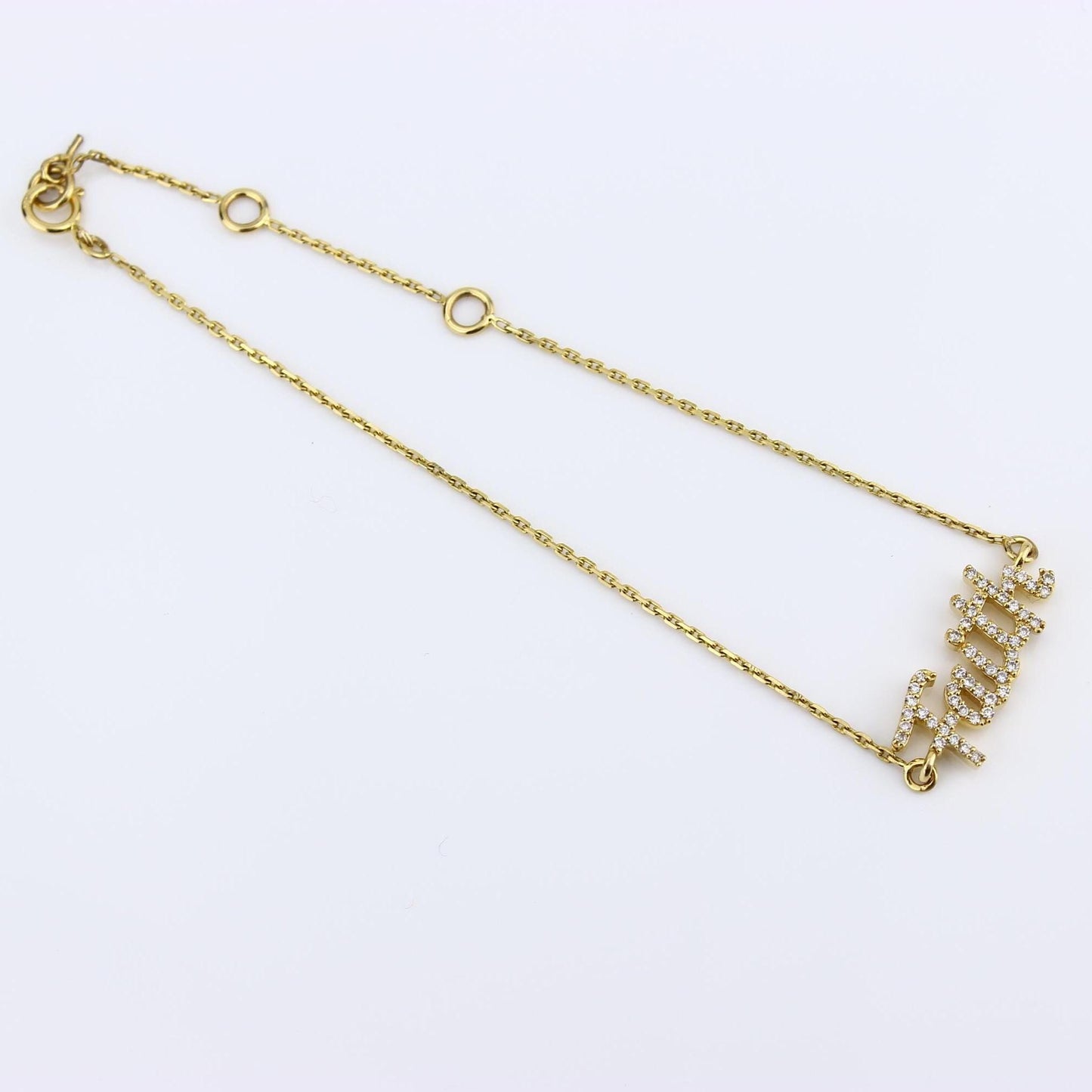 Faith Diamond Chain Bracelet