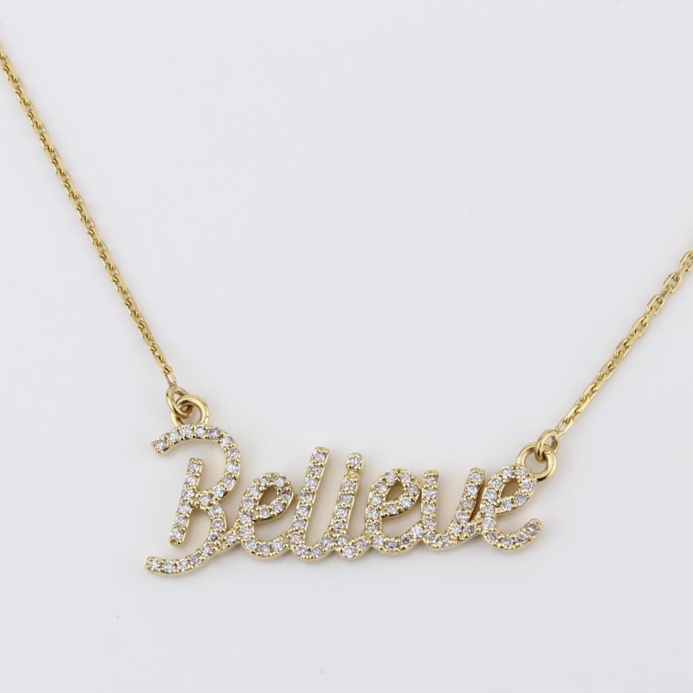 Believe Diamond Necklace
