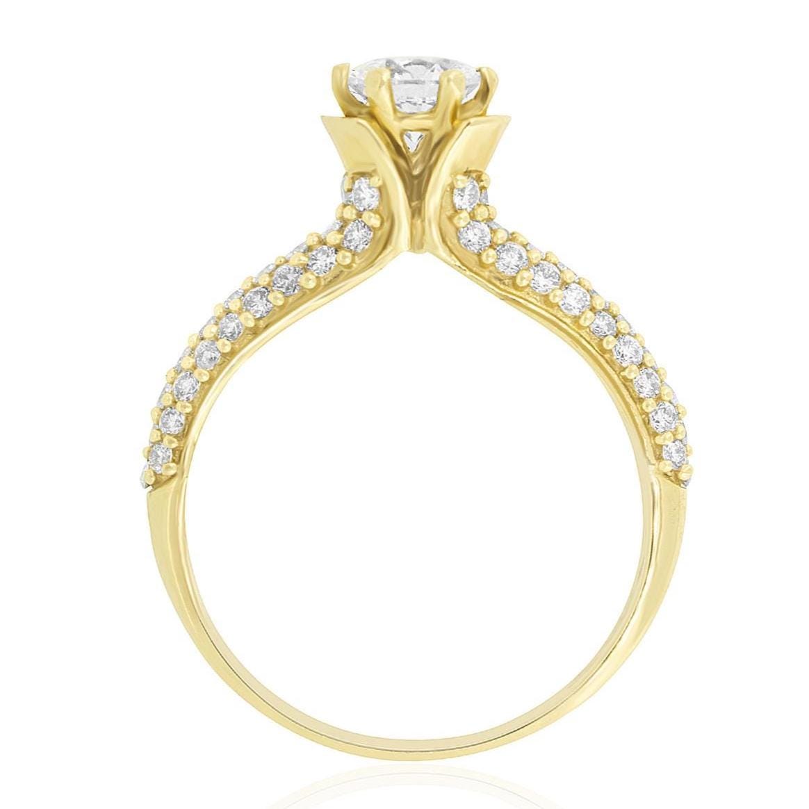 Solitaire Engagement Diamond Ring