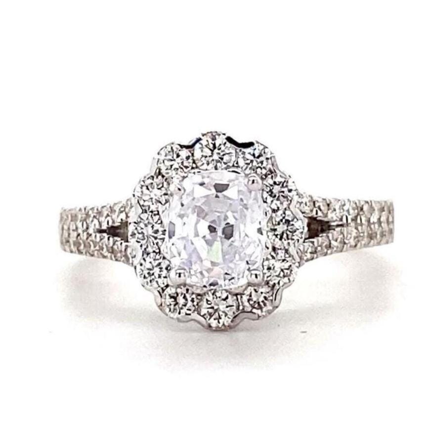 Oval Solitaire Diamond Ring