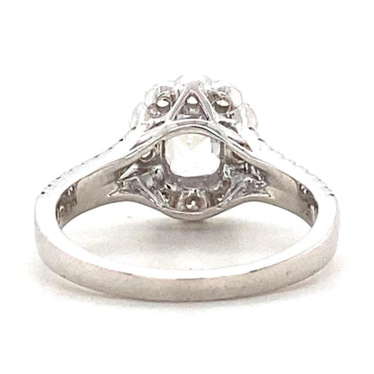 Oval Solitaire Diamond Ring