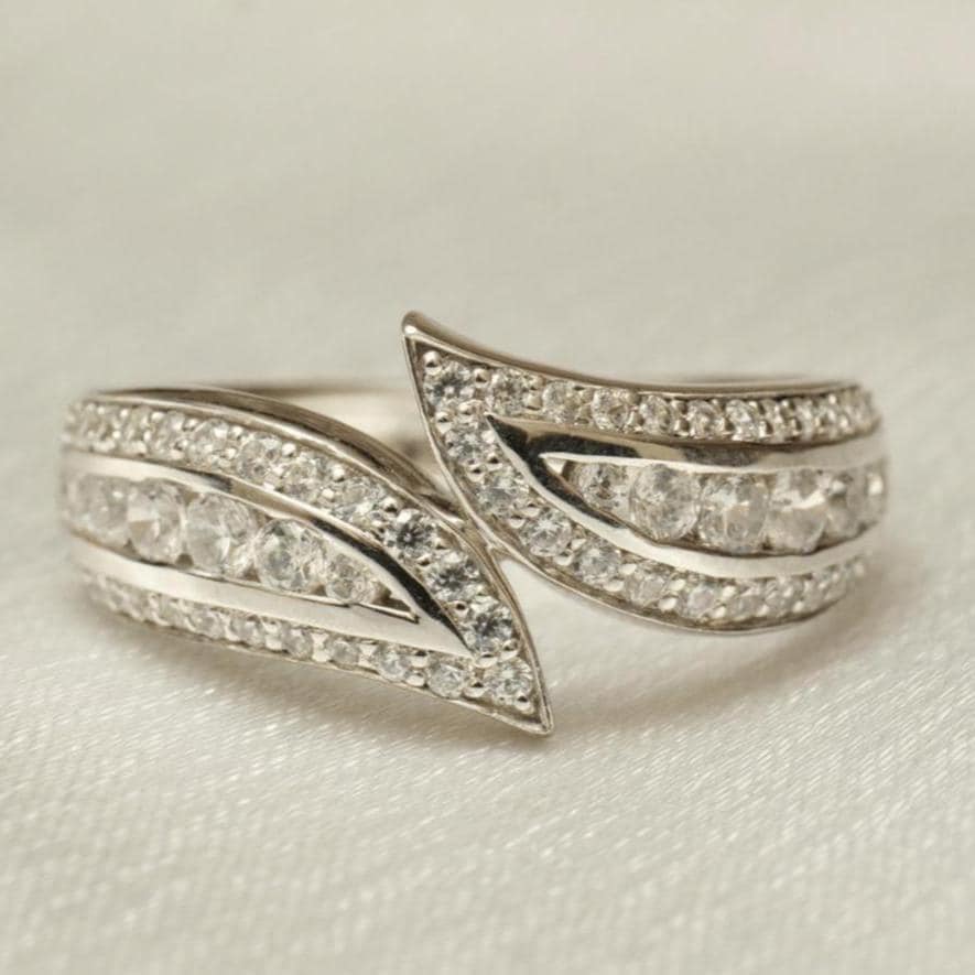 Leaves Diamond Band Ring