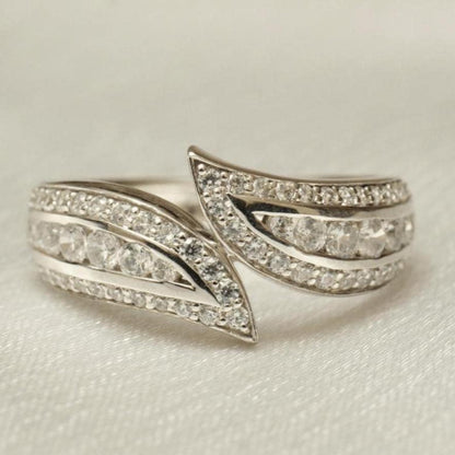 Leaves Diamond Band Ring
