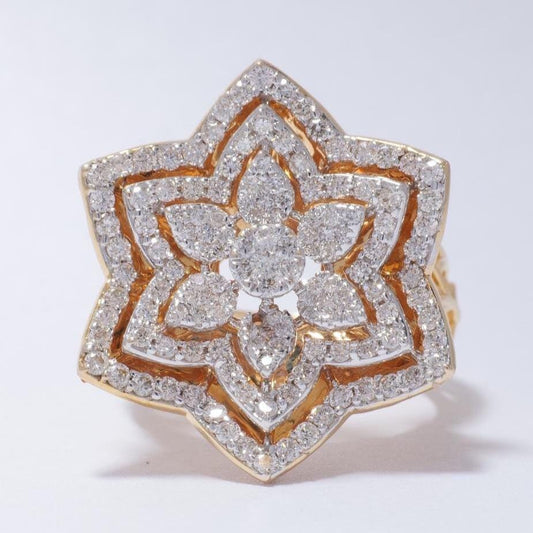 Flower Diamond Ring