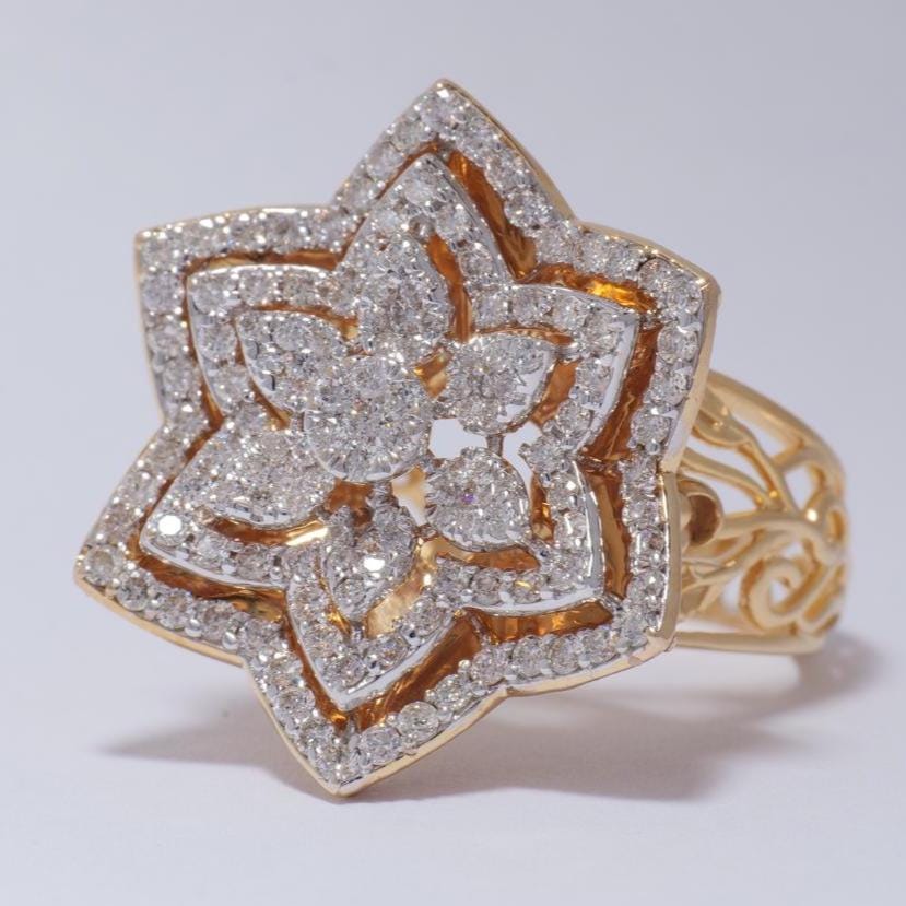 Flower Diamond Ring