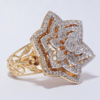 Flower Diamond Ring