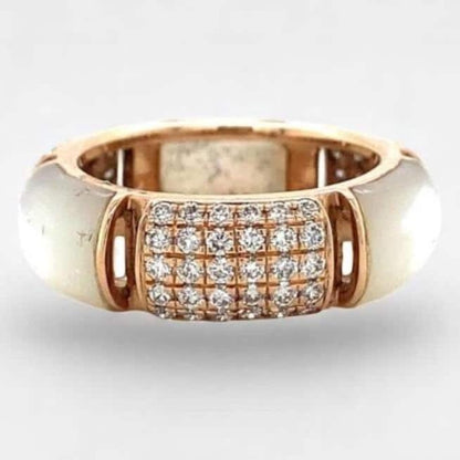 Mother of Pearl Diamond Ring