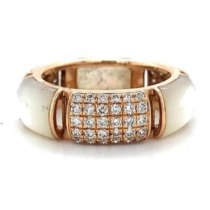 Mother of Pearl Diamond Ring