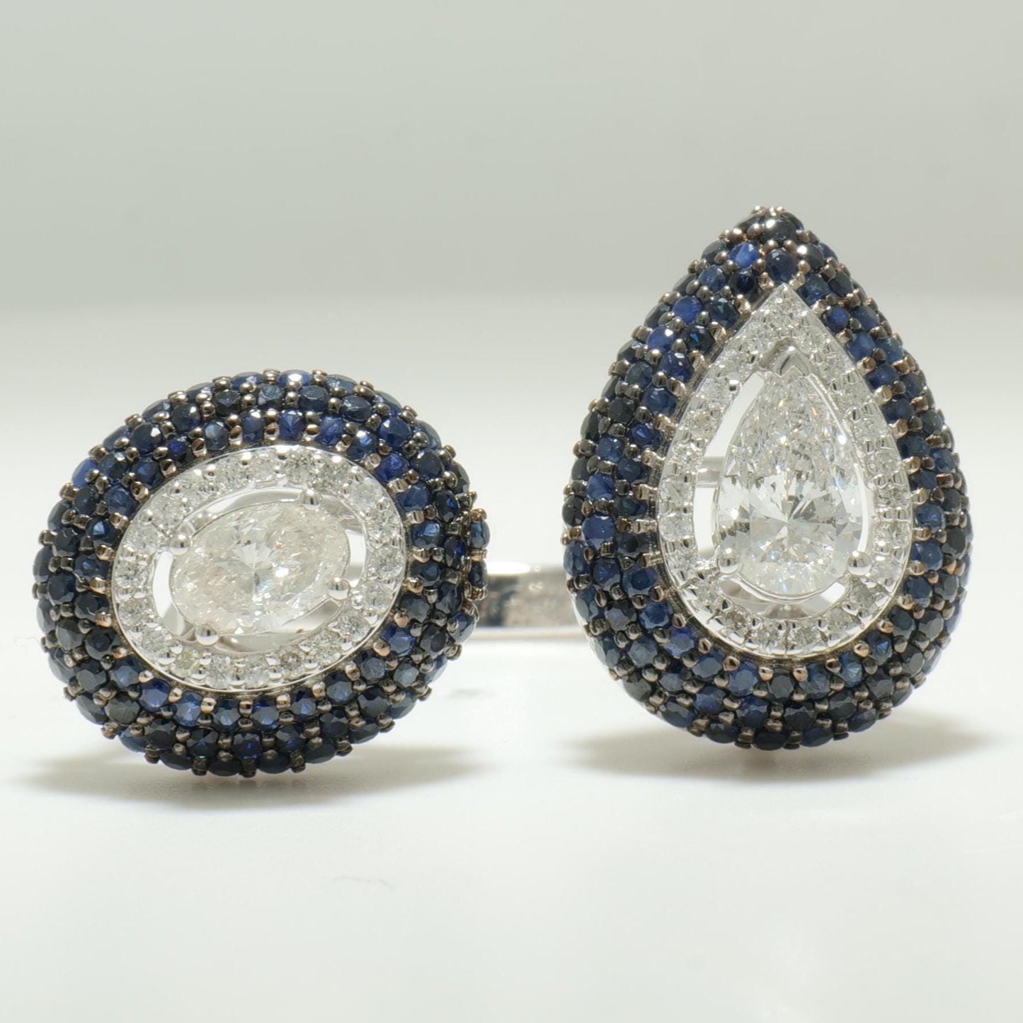 Blue Sapphire Diamond Ring