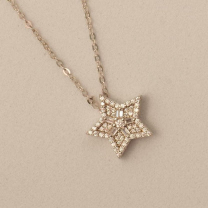 Star Diamond Pendant Necklace