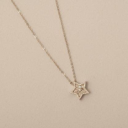 Star Diamond Pendant Necklace