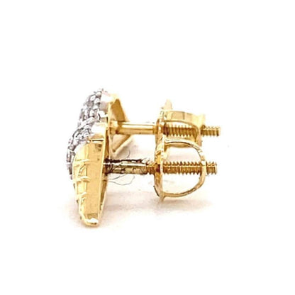 Kids Cone Ice Cream Diamond Stud Earrings
