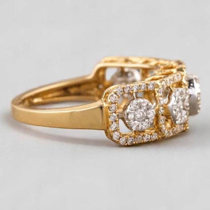 Diamond Halo Eternity Ring