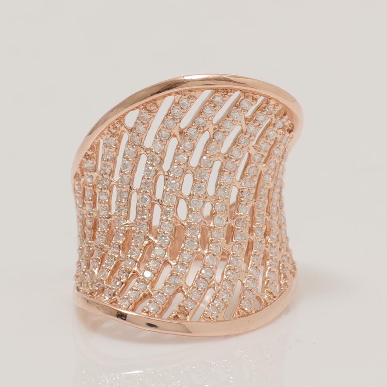 Wide Diamond Ring