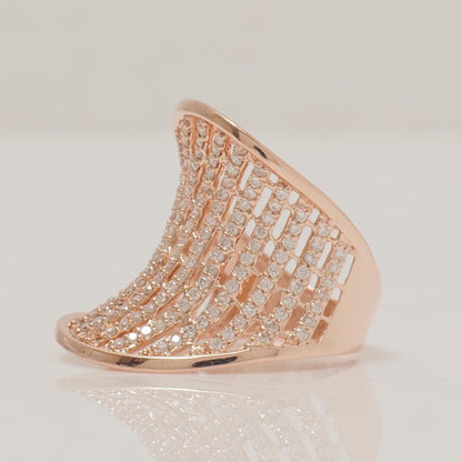 Wide Diamond Ring