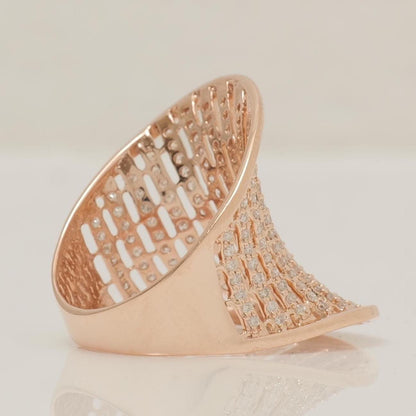 Wide Diamond Ring