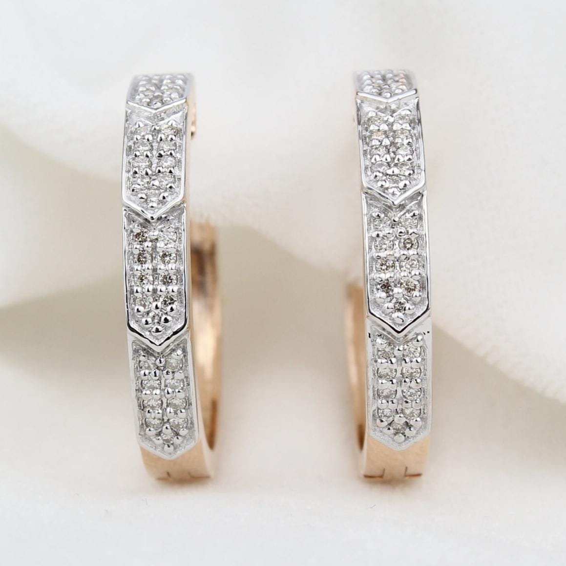 Oval Diamond Earrings
