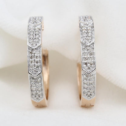 Oval Diamond Earrings