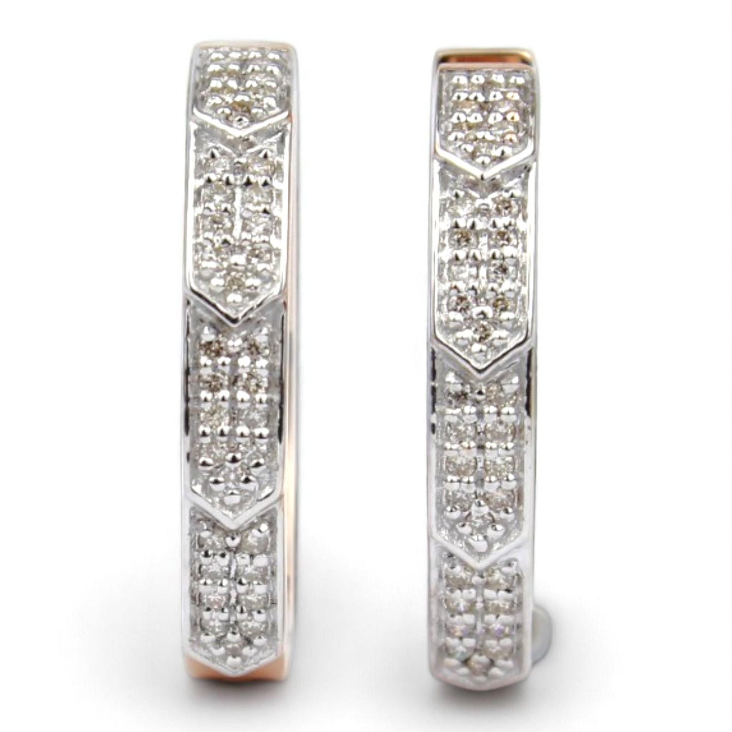 Oval Diamond Earrings
