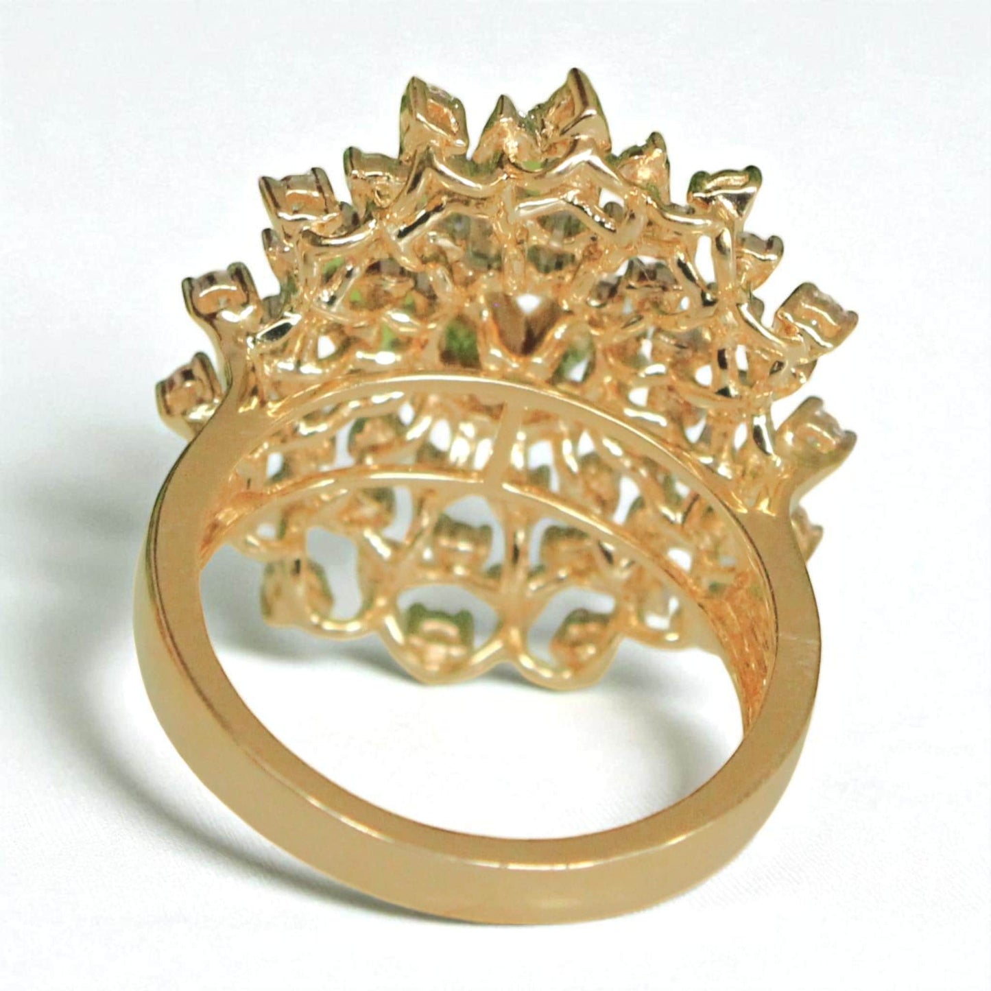 Solitaire Engagement Cocktail Natural Diamond Ring
