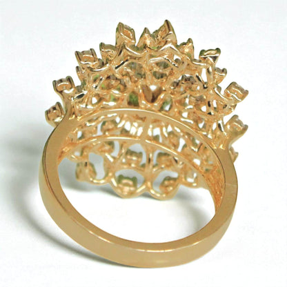 Solitaire Engagement Cocktail Natural Diamond Ring