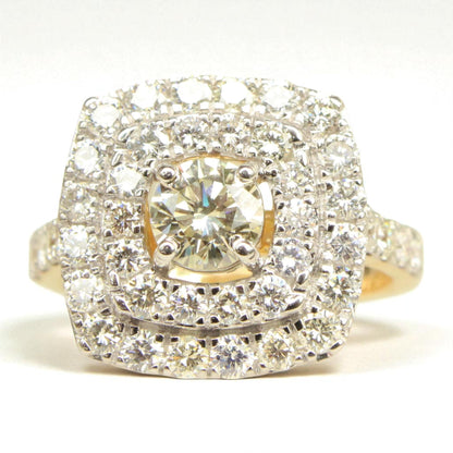 Solitaire Square Diamond Ring